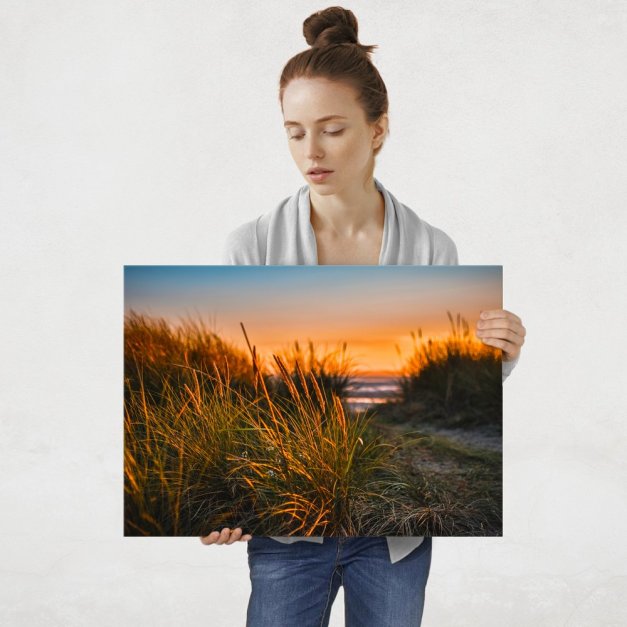 Plakat metalowy dzika plaża L