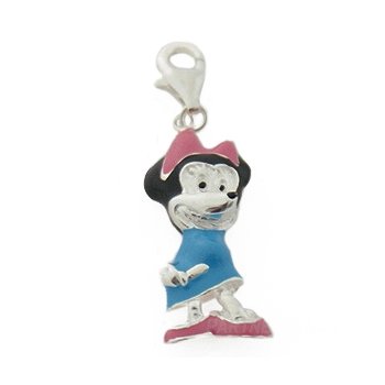 Charms Zawieszka Koralik Srebrny MYSZKA MINNIE