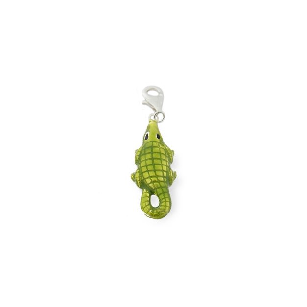 Charms Zawieszka Koralik 925 KRYSZTAŁOWY KROKODYL