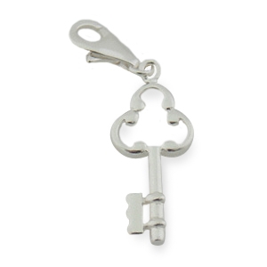 Charms Zawieszka Koralik Srebrny AUROWY KLUCZ