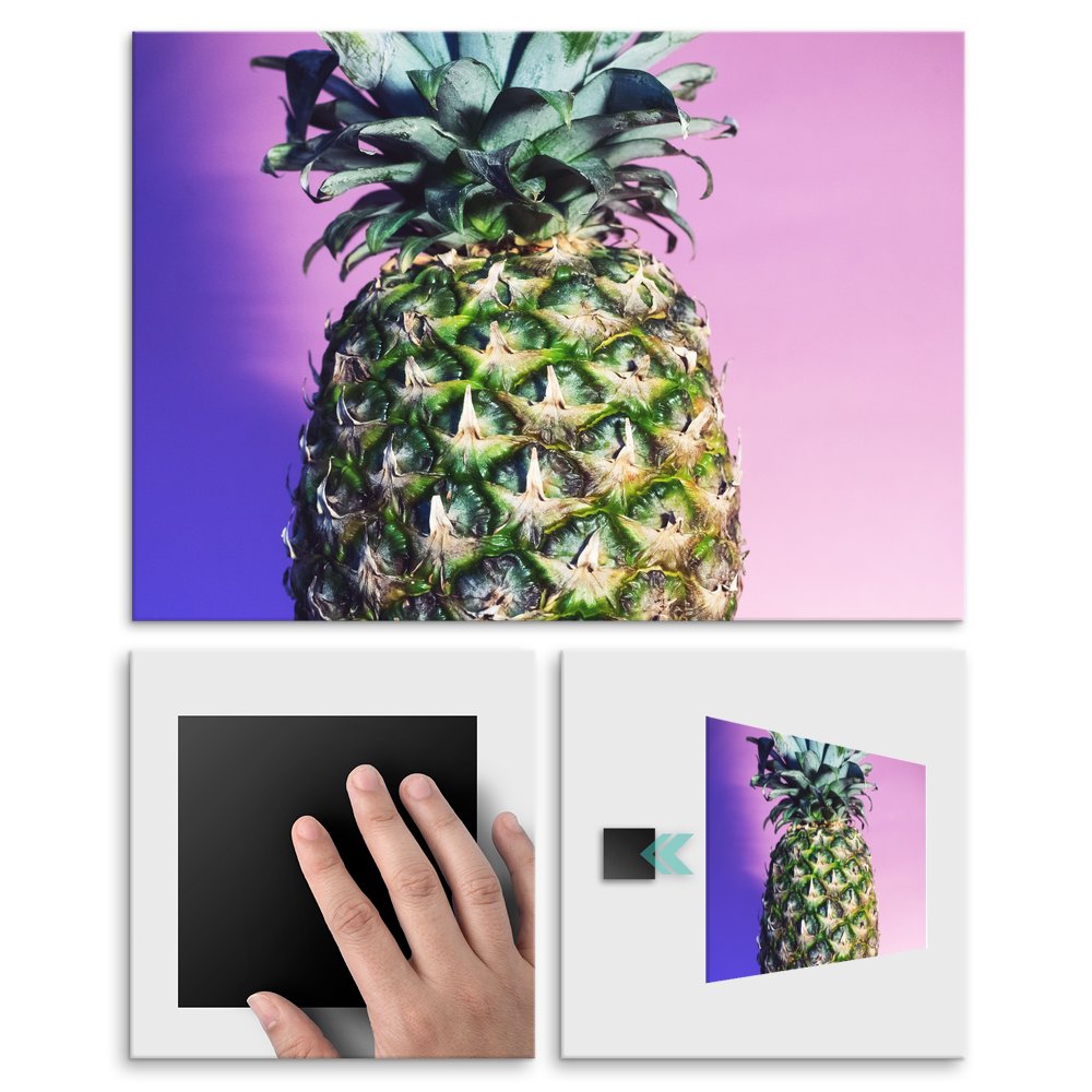 Plakat metalowy ananas M