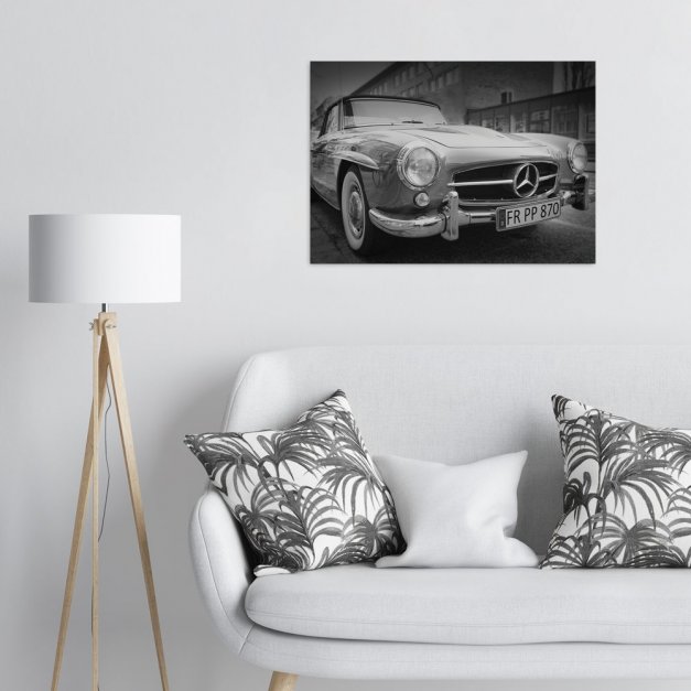 Plakat metalowy oldschollowy Mercedes L