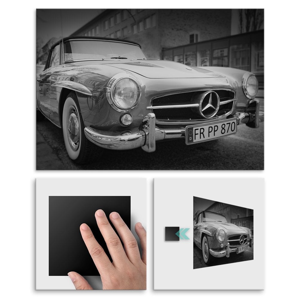 Plakat metalowy oldschollowy Mercedes L