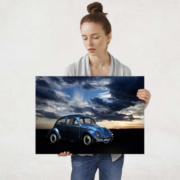 Plakat metalowy Garbus noca L