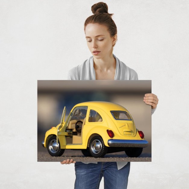 Plakat metalowy zabawkowy Garbus L