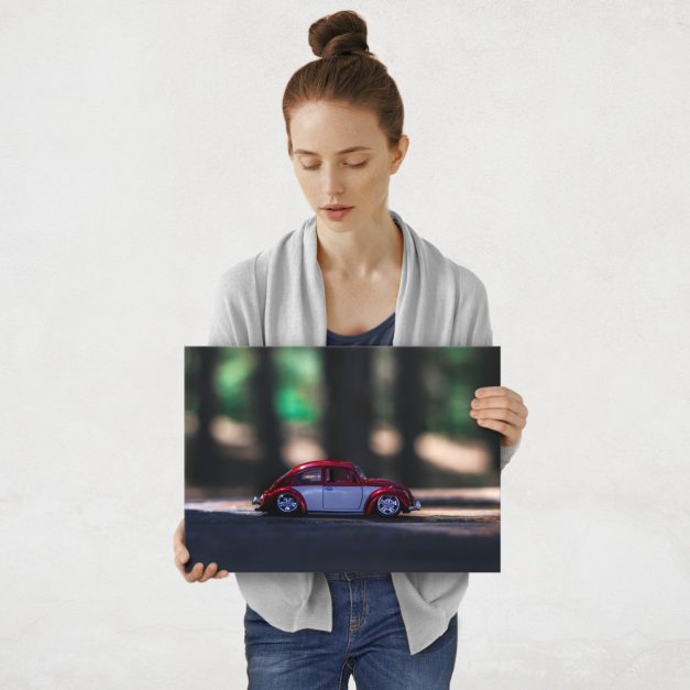 Plakat metalowy zabawkowy Garbus po tuningu M