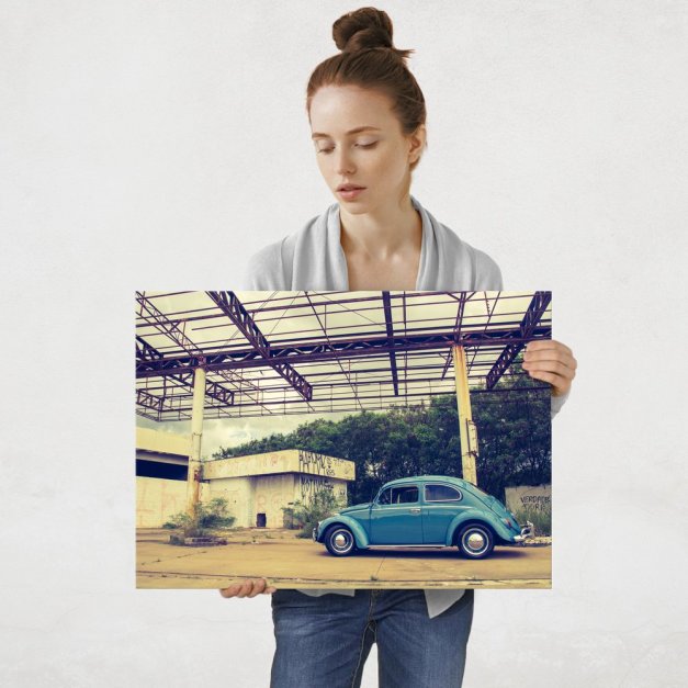 Plakat metalowy Garbus L