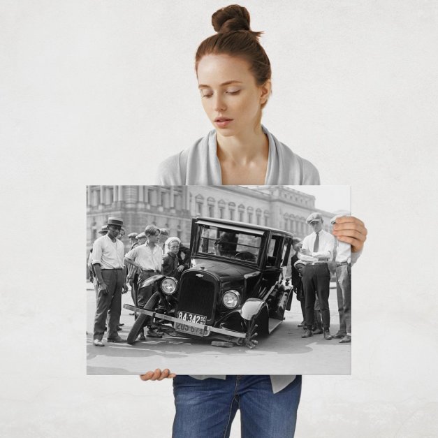 Plakat metalowy zniszczony Chevrolet L