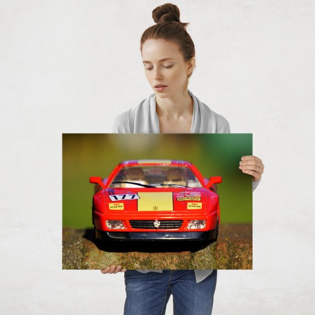 Plakat metalowy miniatruka Ferrari L