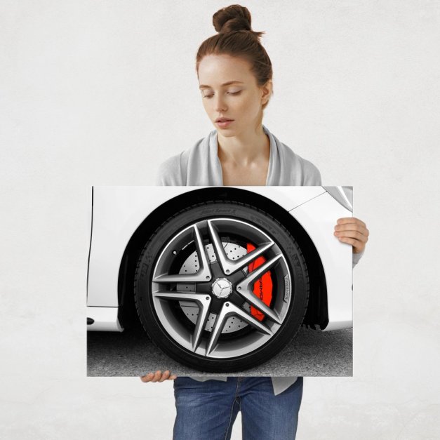 Plakat metalowy felga Mercedesa L