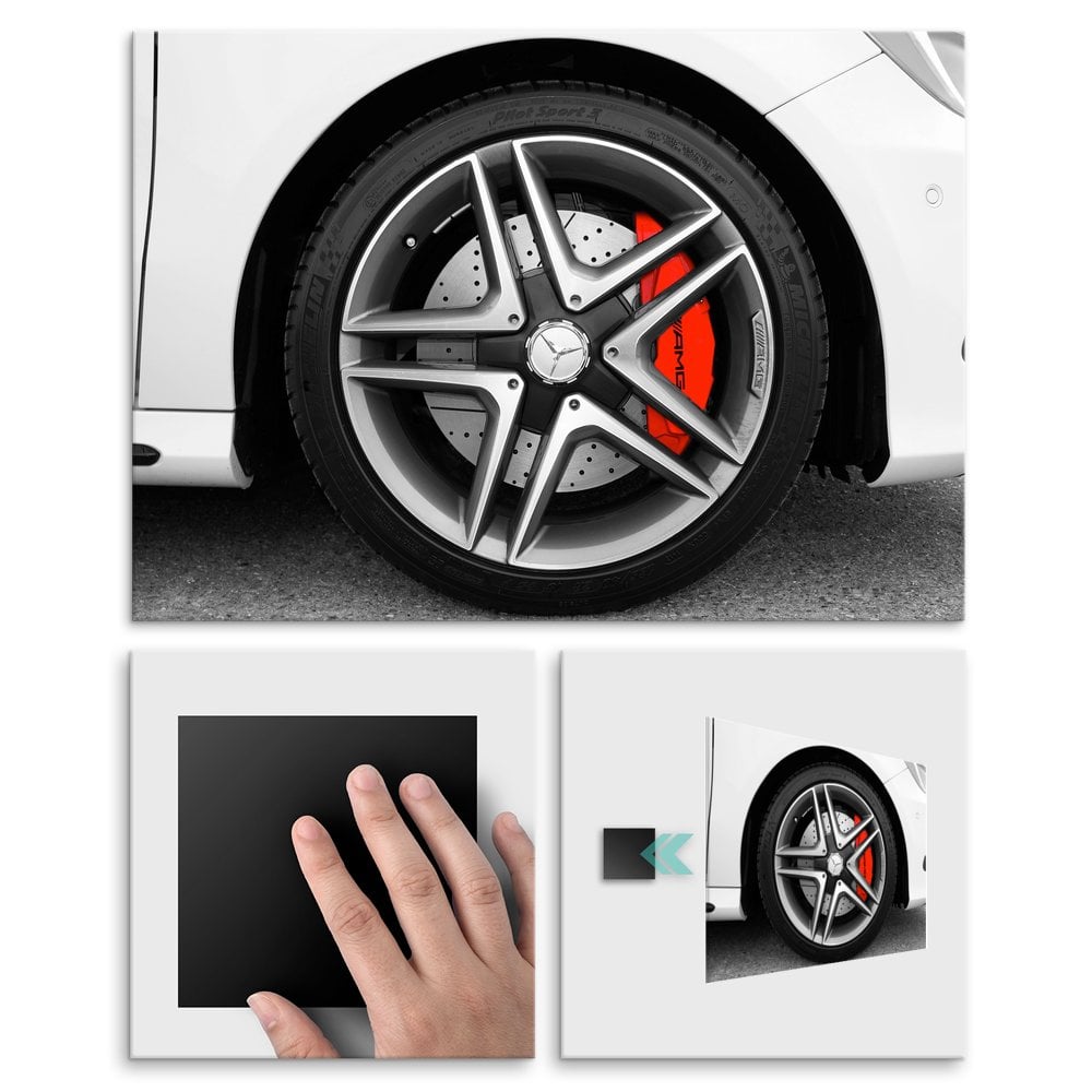 Plakat metalowy felga Mercedesa L