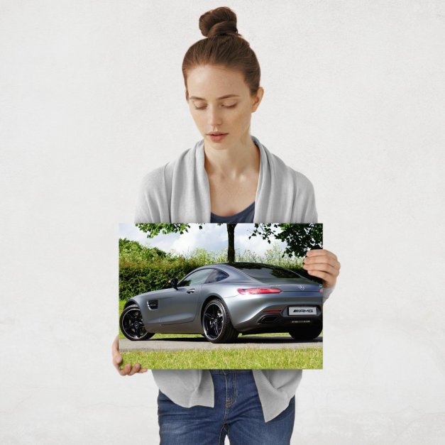 Plakat metalowy Mercedes AMG GT M