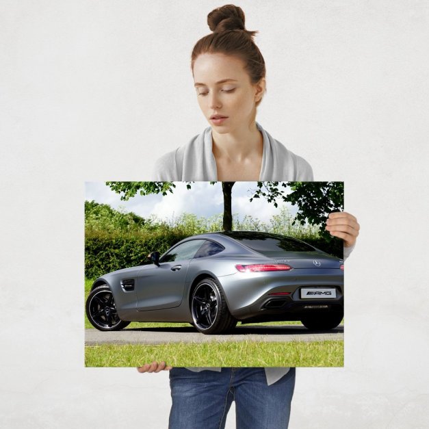 Plakat metalowy Mercedes AMG GT L