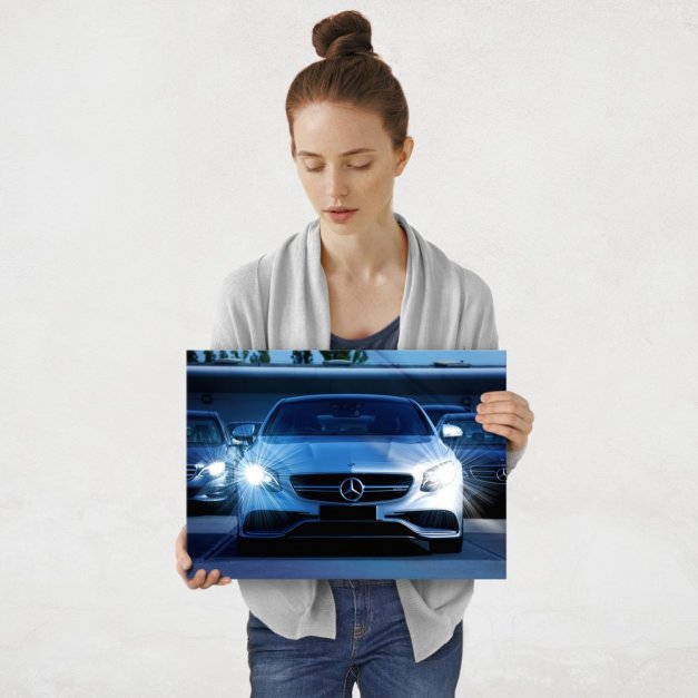 Plakat metalowy Mercedes Benz M