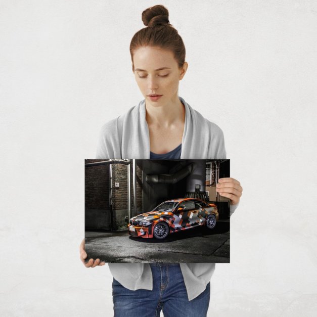 Plakat metalowy BMW po tuningu M