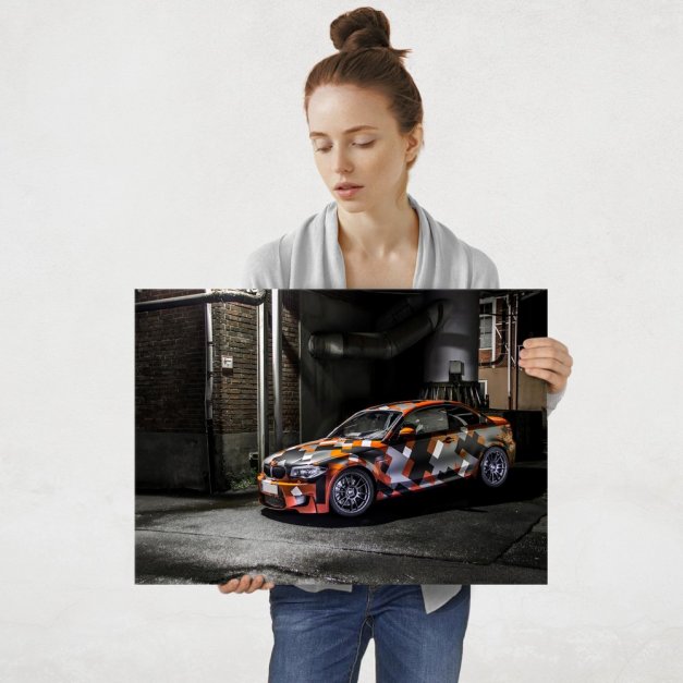 Plakat metalowy BMW po tuningu L