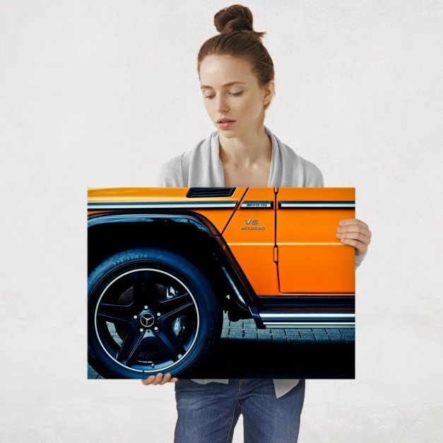 Plakat metalowy Jeep Mercedesa L