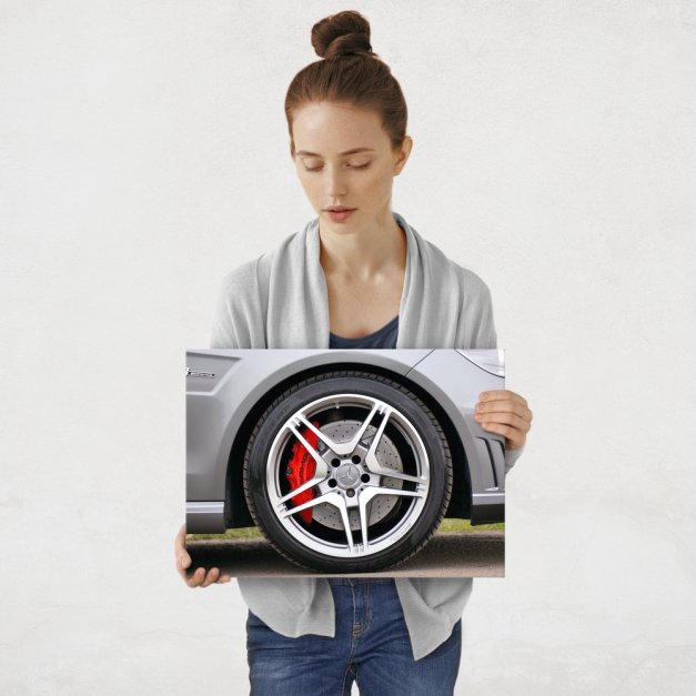 Plakat metalowy alufelga Mercedesa M