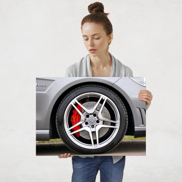 Plakat metalowy alufelga Mercedesa L