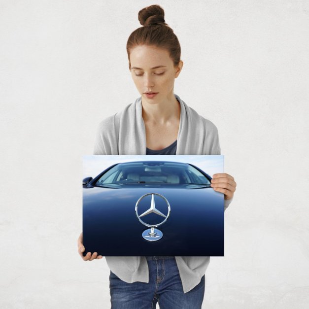 Plakat metalowy znaczek Mercedesa M