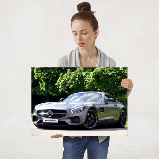 Plakat metalowy Mercedes AMG L