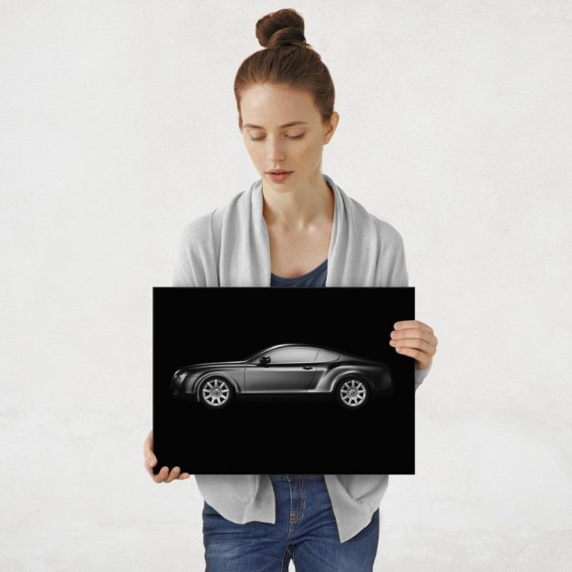 Plakat metalowy sportowy sedan M