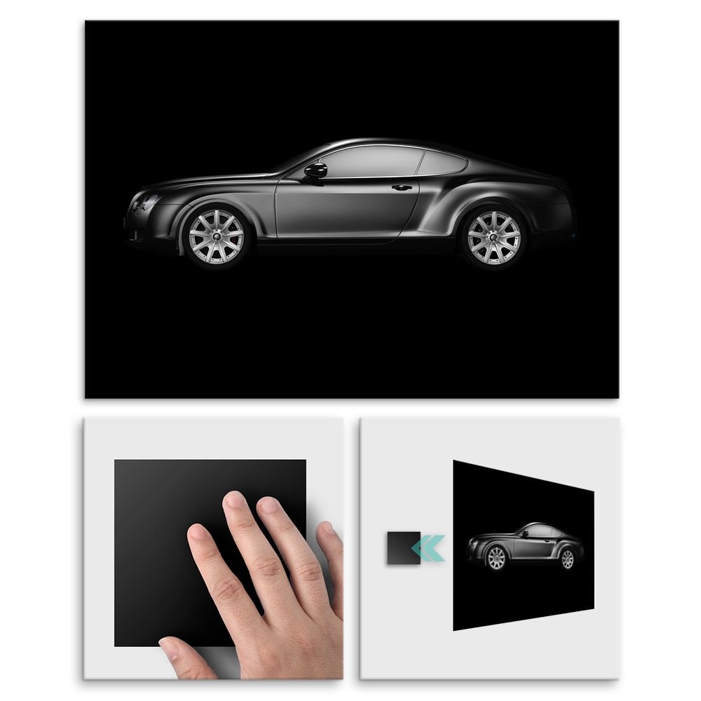 Plakat metalowy sportowy sedan L