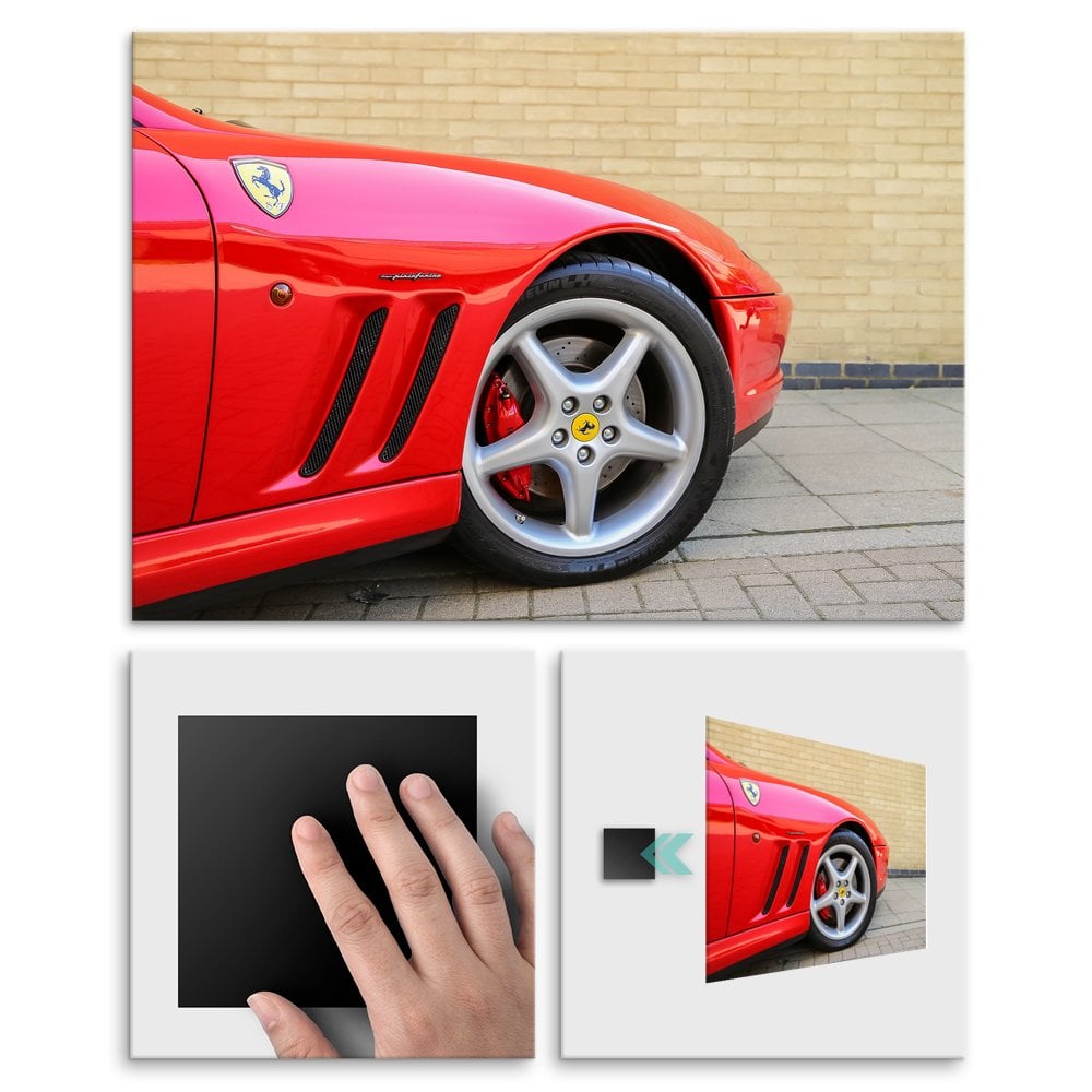 Plakat metalowy czerwone Ferrari M