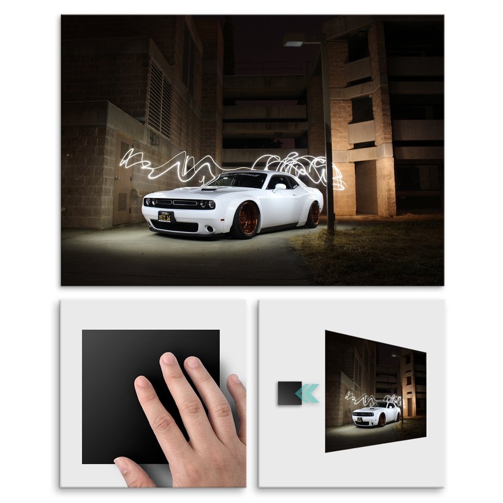 Plakat metalowy Dodge po tuningu L