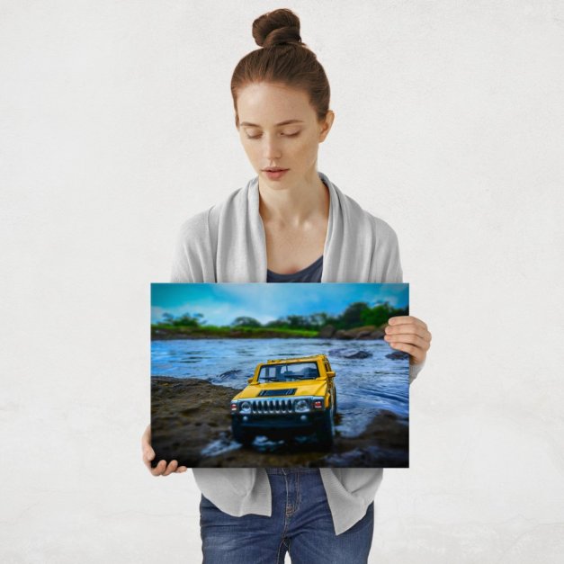 Plakat metalowy Jeep w terenie M