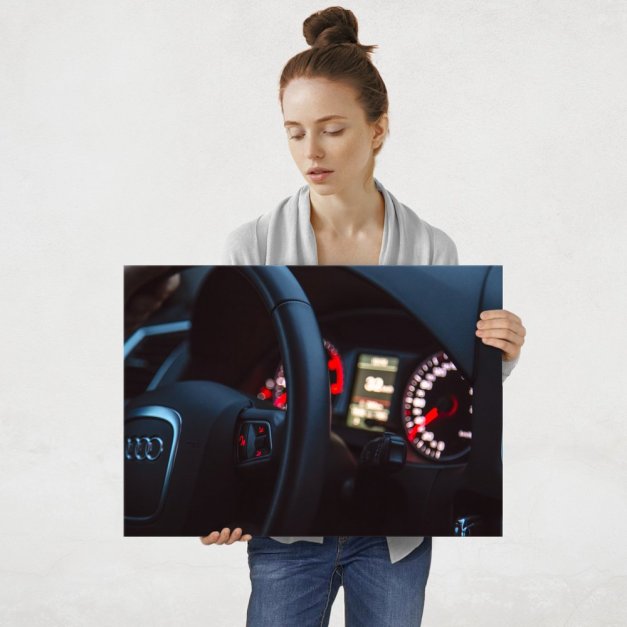 Plakat metalowy budzik Audi L