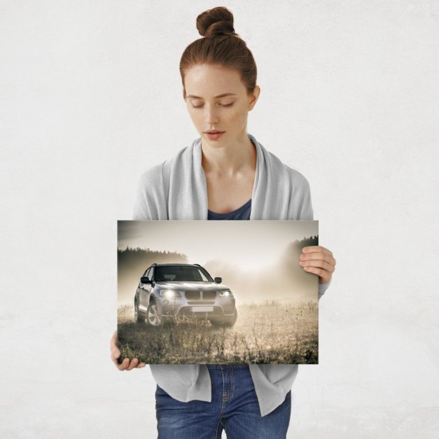 Plakat metalowy suv BMW M