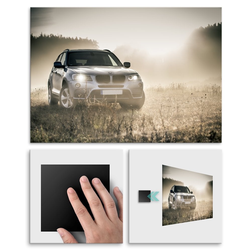 Plakat metalowy suv BMW L