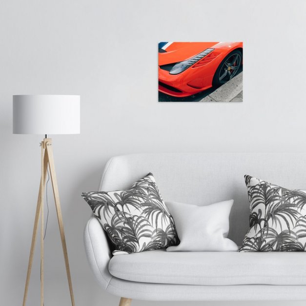 Plakat metalowy pomarańczowe Ferrari M
