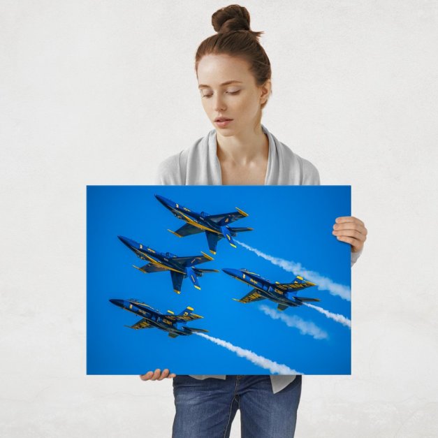 Plakat metalowy samoloty bojowe L