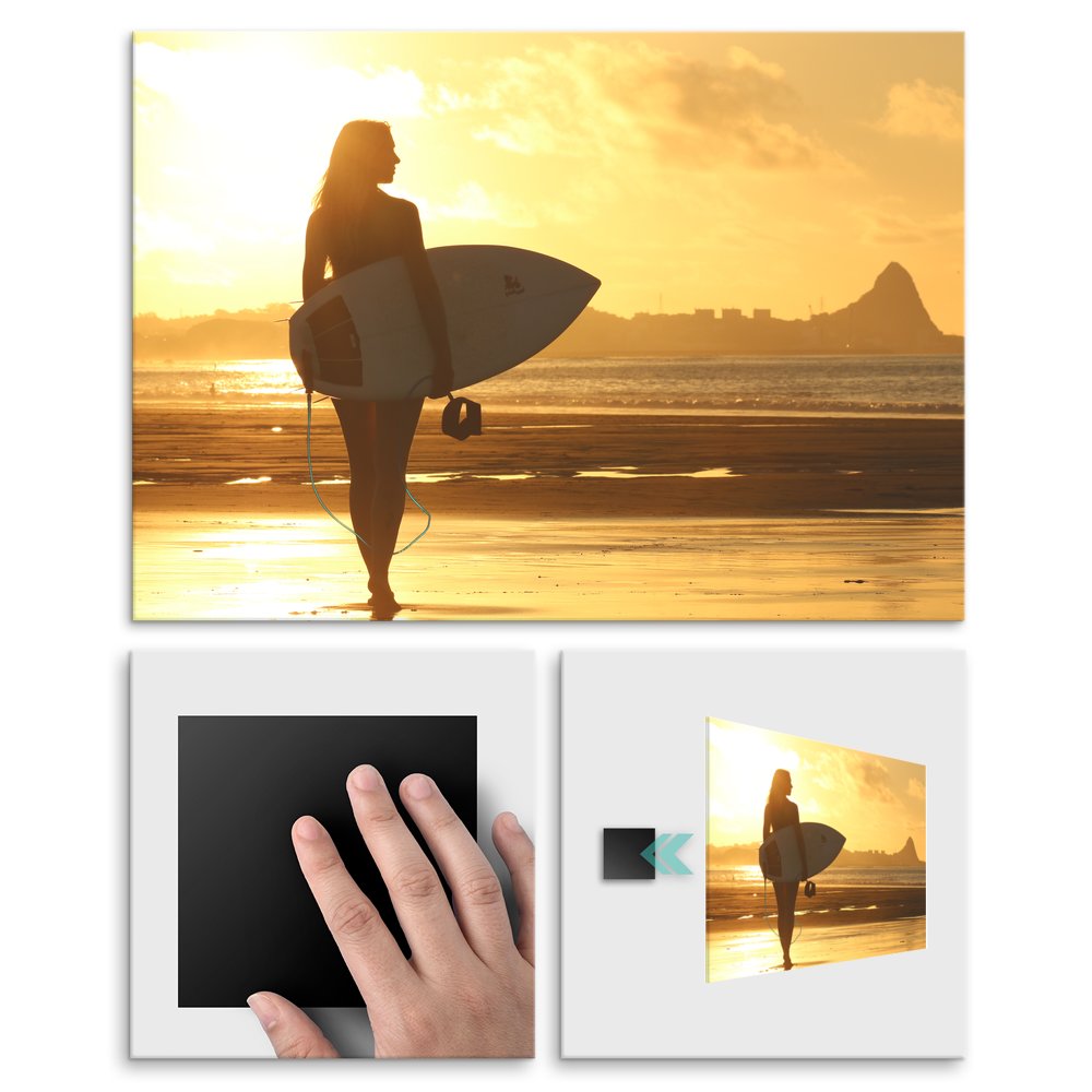 Plakat metalowy surferka L