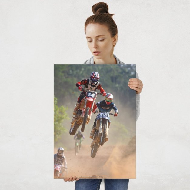 Plakat metalowy żużel L