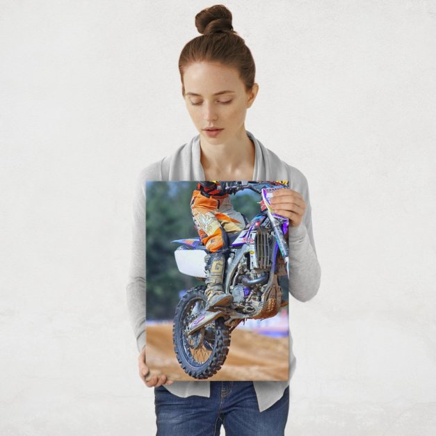 Plakat metalowy motocross M