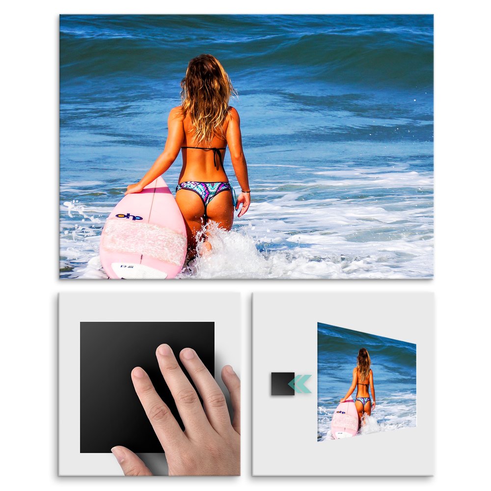Plakat metalowy surferka M