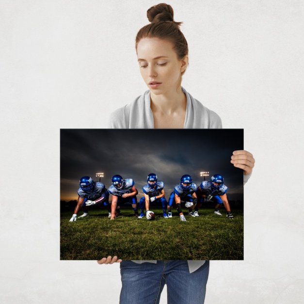Plakat metalowy rugby L