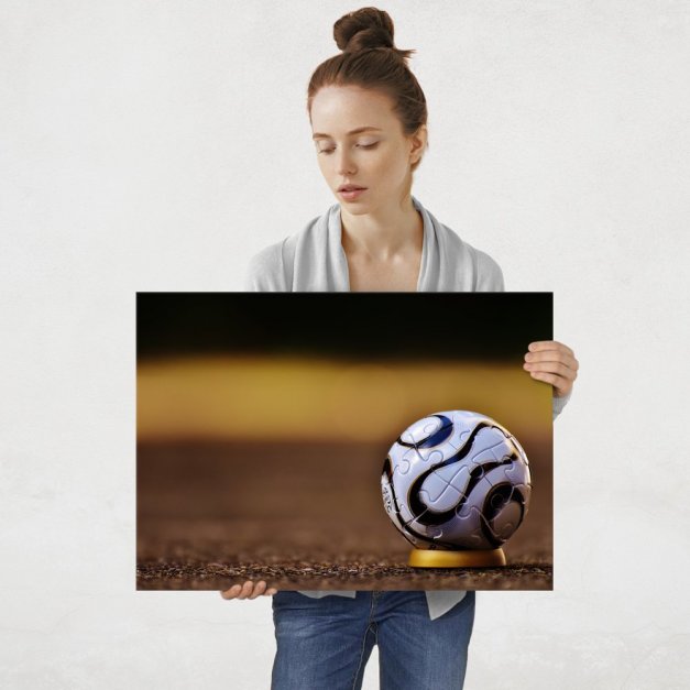 Plakat metalowy puzzle piłki  L