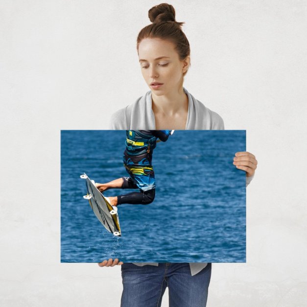 Plakat metalowy przygoda wakeboardingu L