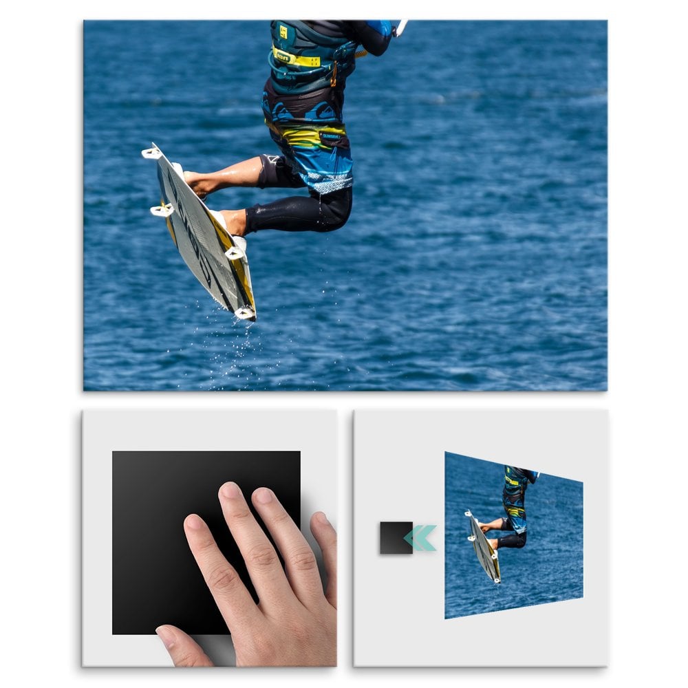 Plakat metalowy przygoda wakeboardingu L