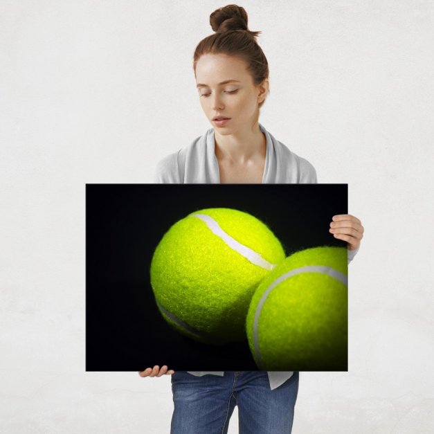 Plakat metalowy piłki do tenisa ziemnego L