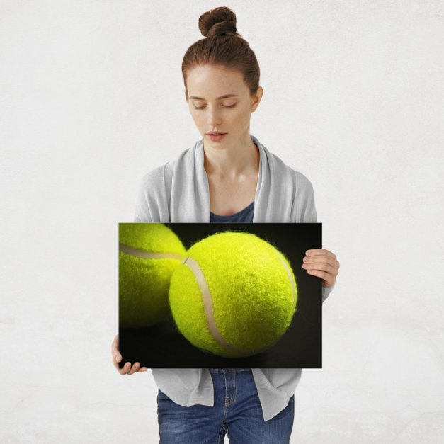 Plakat metalowy piłki do tenisa ziemnego M