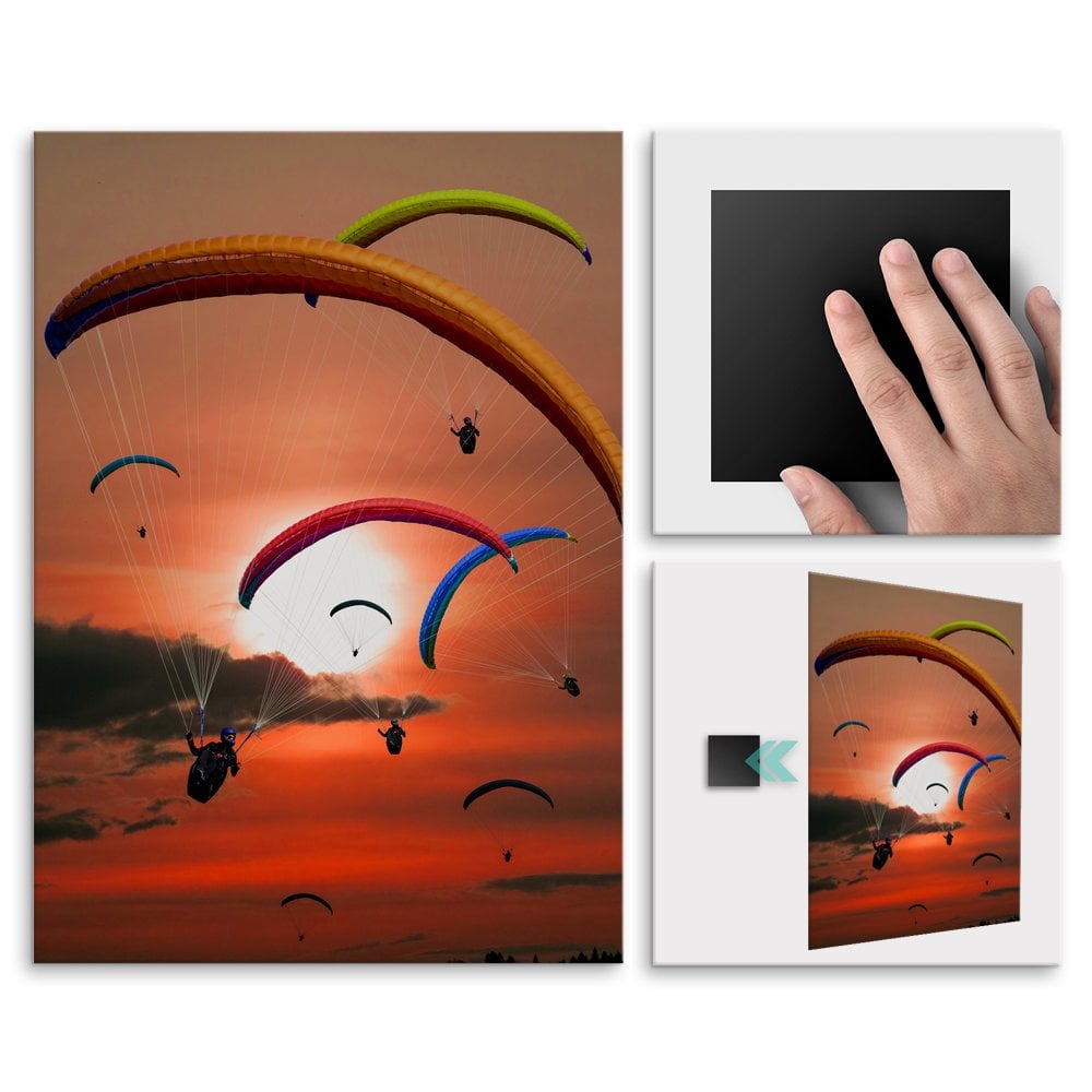 Plakat metalowy ekipa skoczkw spadochronowych M