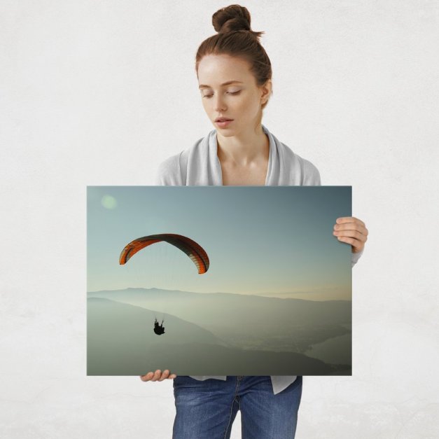 Plakat metalowy piękny widok z lotu ptaka L
