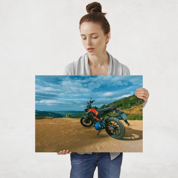 Plakat metalowy motor L