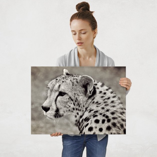 Plakat metalowy gepard L