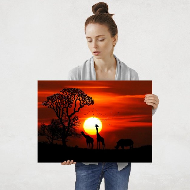 Plakat metalowy safari L